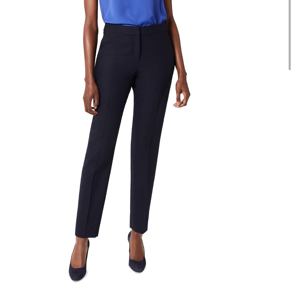 Navy Hobbs London Straight Leg Women's Pants